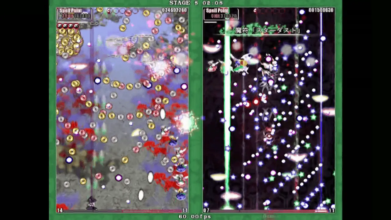 『東方花映塚』のゲーム画面