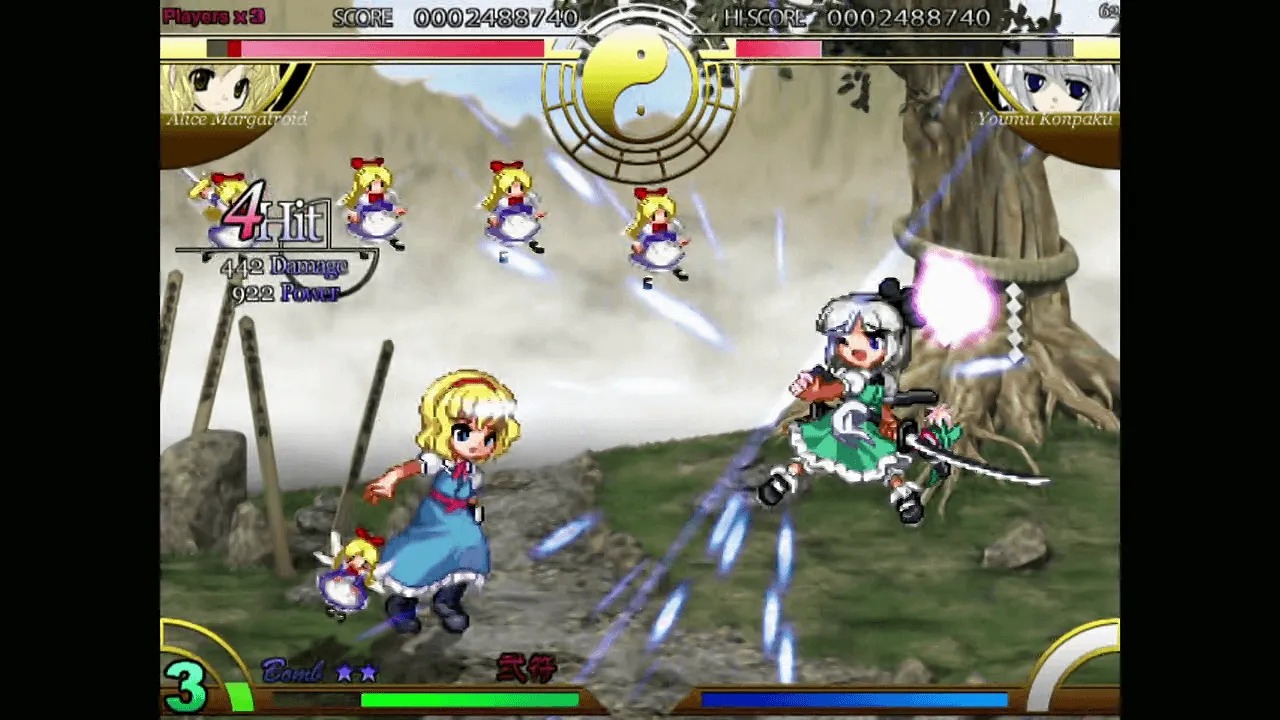 『東方萃夢想』のゲーム画面