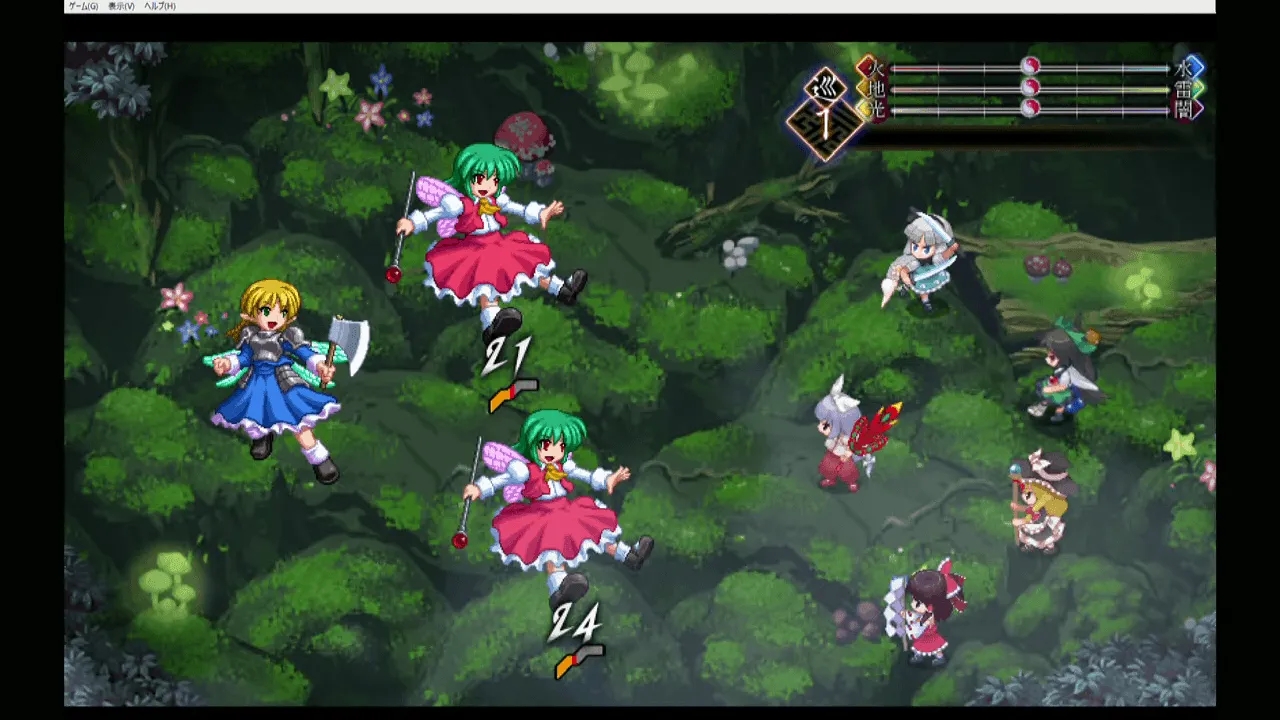 『東方幻想魔録 祭』のゲーム画面