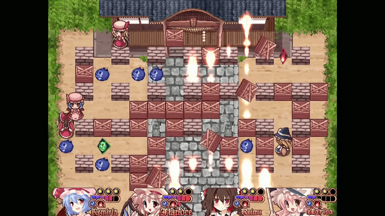 『東方爆裂遊戯＋』のゲーム画面