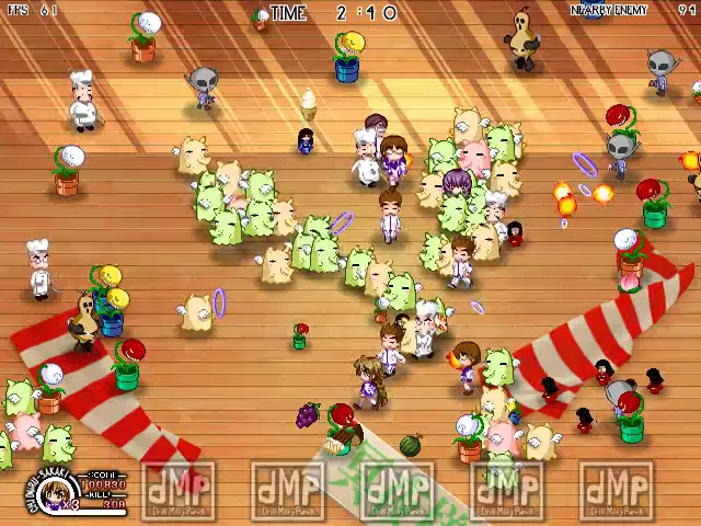 『どりるみるきーぱんち』のゲーム画面