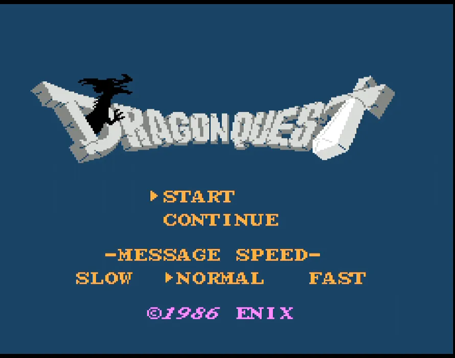 『ドラゴンクエストI』のゲーム画面