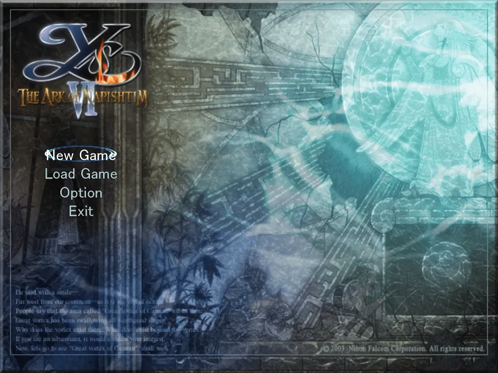 『イース6』のゲーム画面