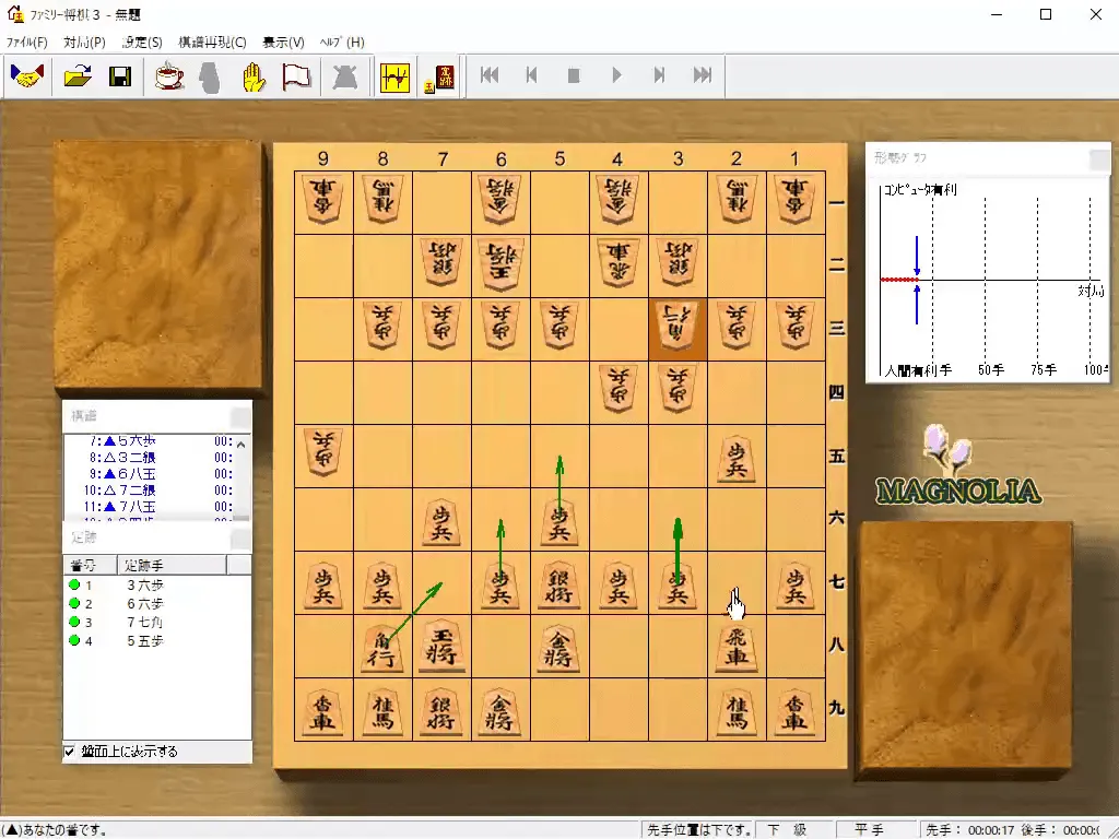『ファミリー将棋3』のゲーム画面