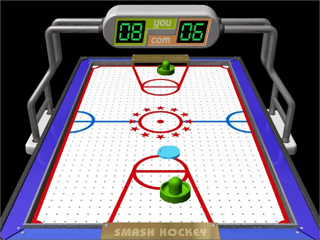『ショックプライス500 スマッシュホッケー』のゲーム画面
