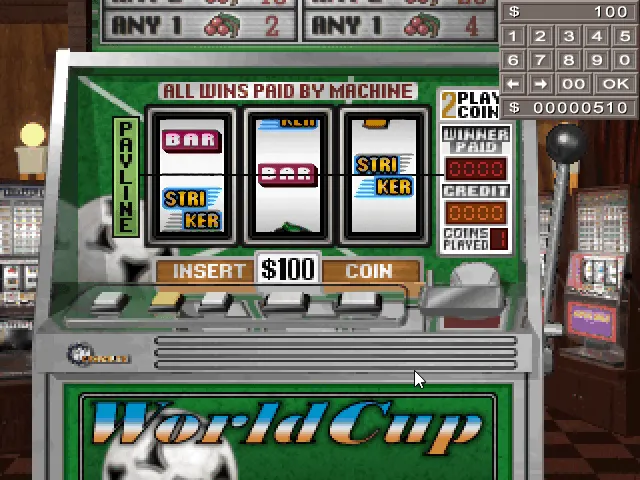 『ショックプライス500 スーパーカジノスペシャル』のゲーム画面