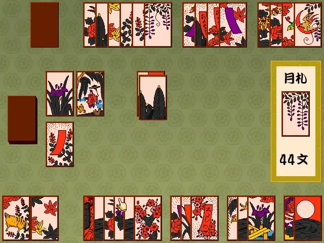 『100円ソフト 花札こいこい』のゲーム画面