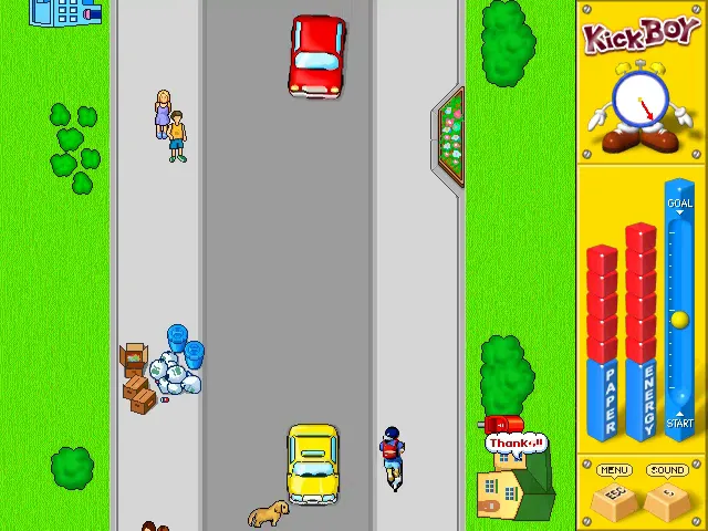 『ショックプライス500 キックボーイ』のゲーム画面