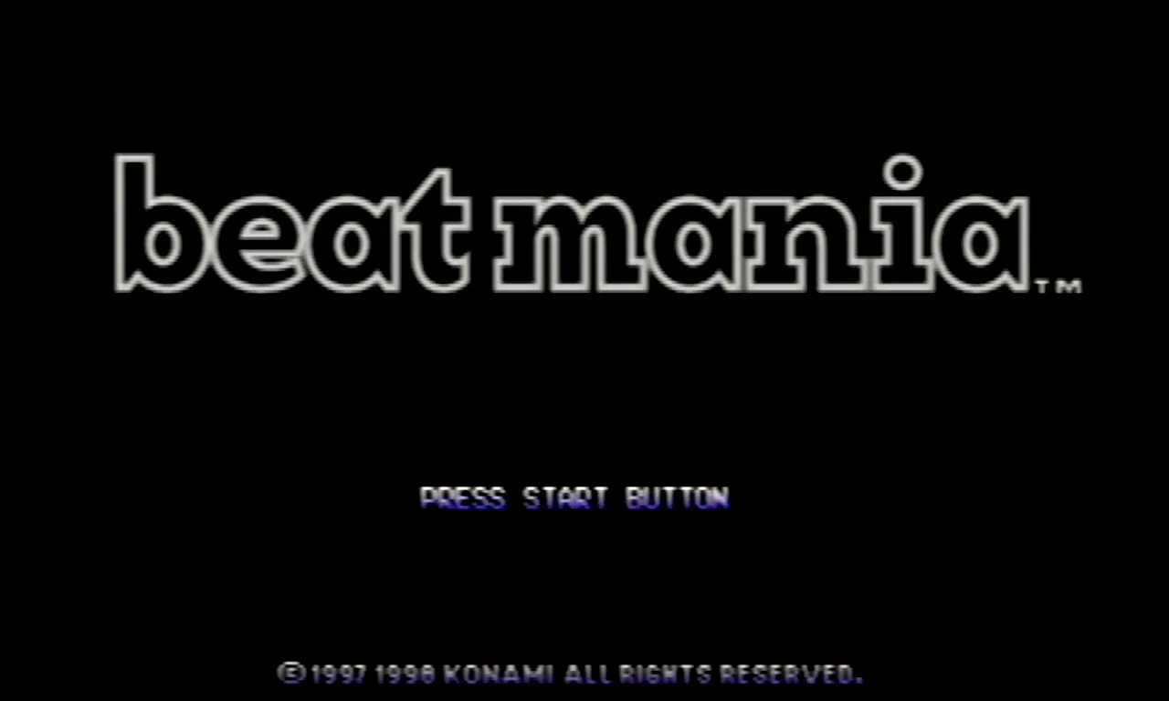 『ビートマニア』のゲーム画面