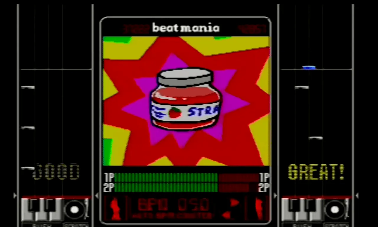 『ビートマニア』のゲーム画面