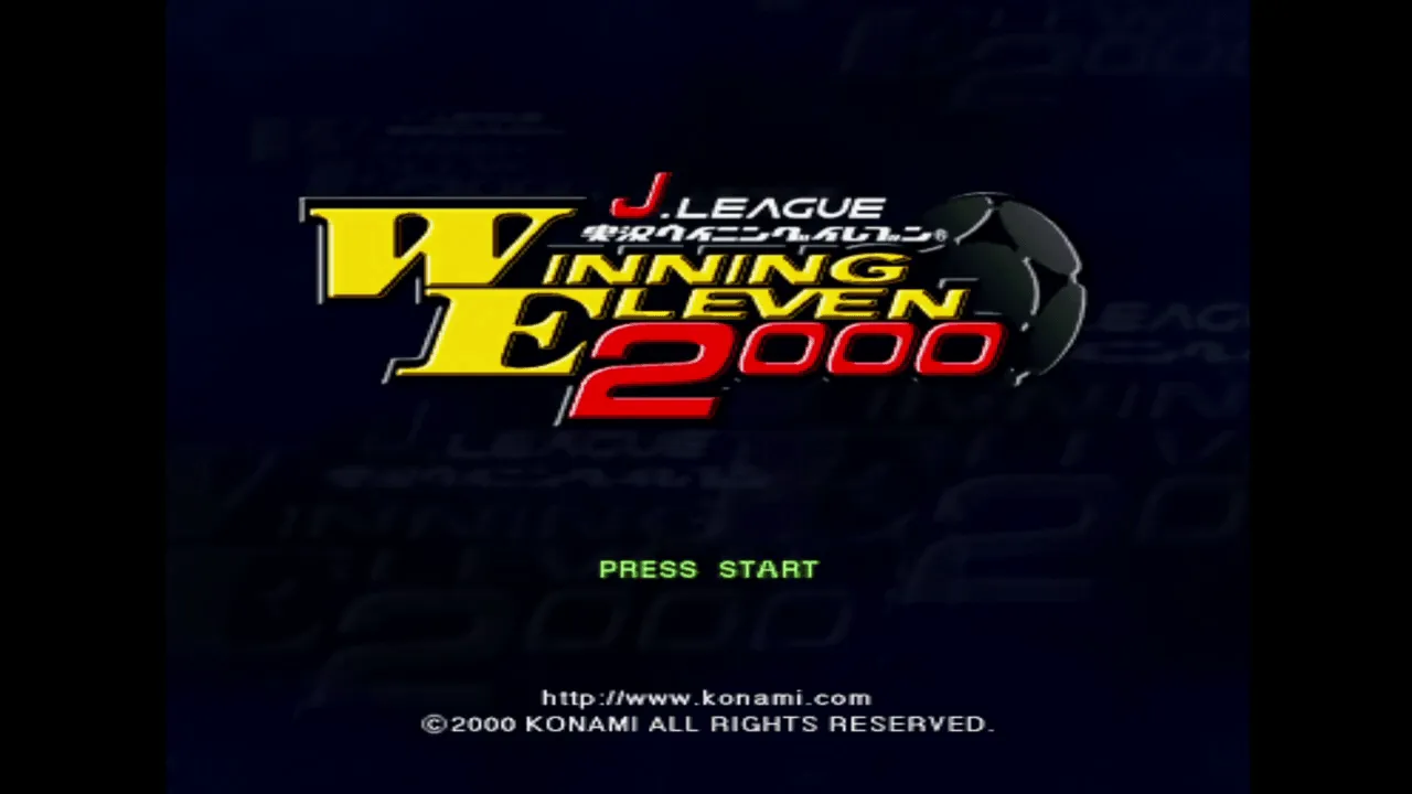 『ウイニングイレブン2000 U-23』のゲーム画面