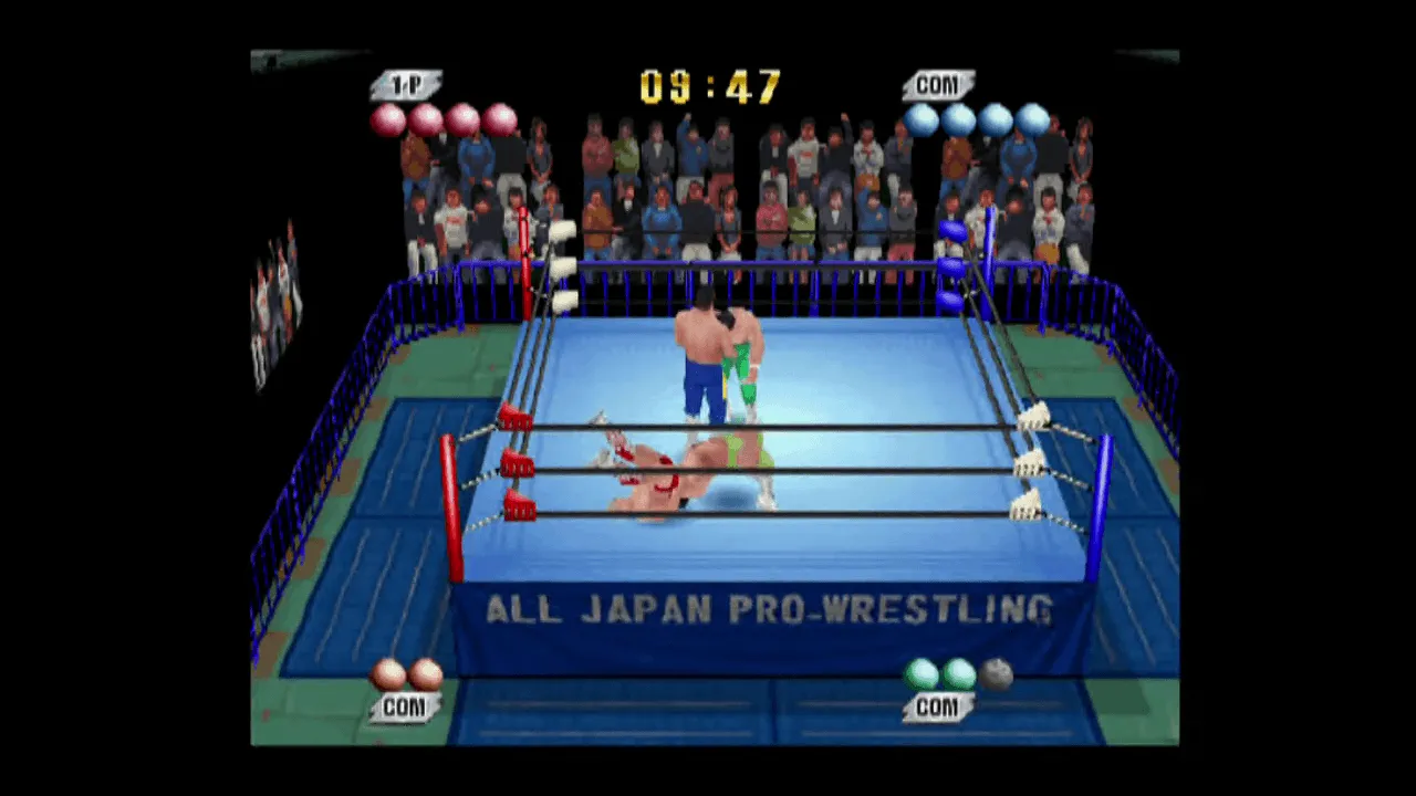 『全日本プロレス 王者の魂』のゲーム画面