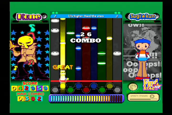 『ポップンミュージック6』のゲーム画面