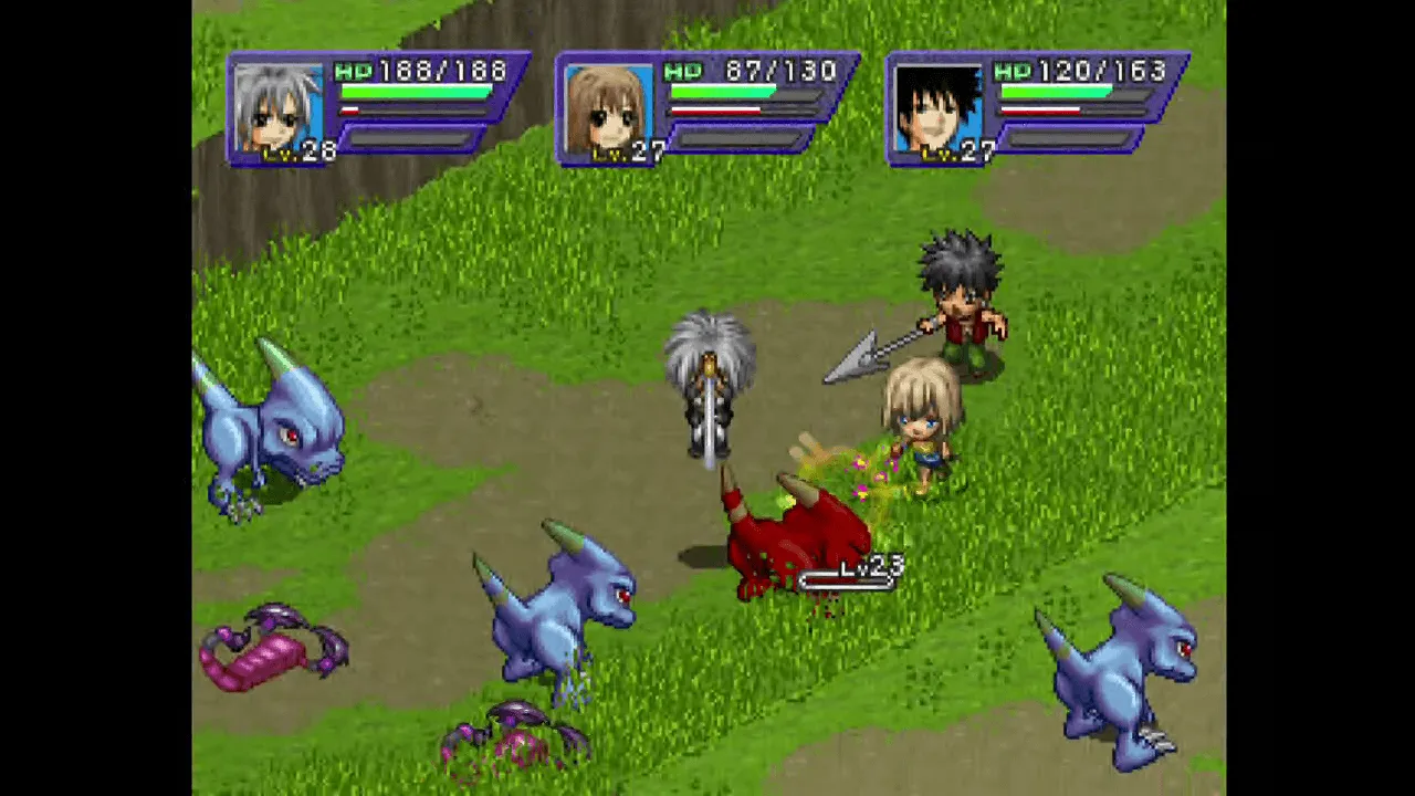 『グルーヴアドベンチャーレイヴ 悠久の絆』のゲーム画面
