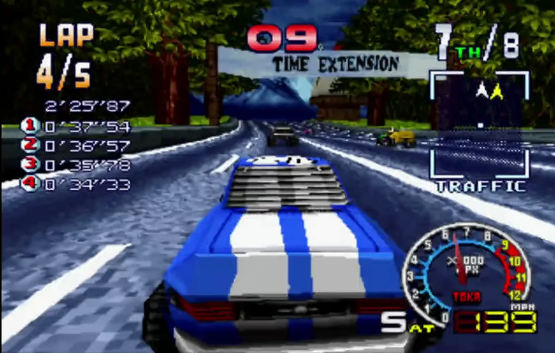 『バーニングロード』のゲーム画面