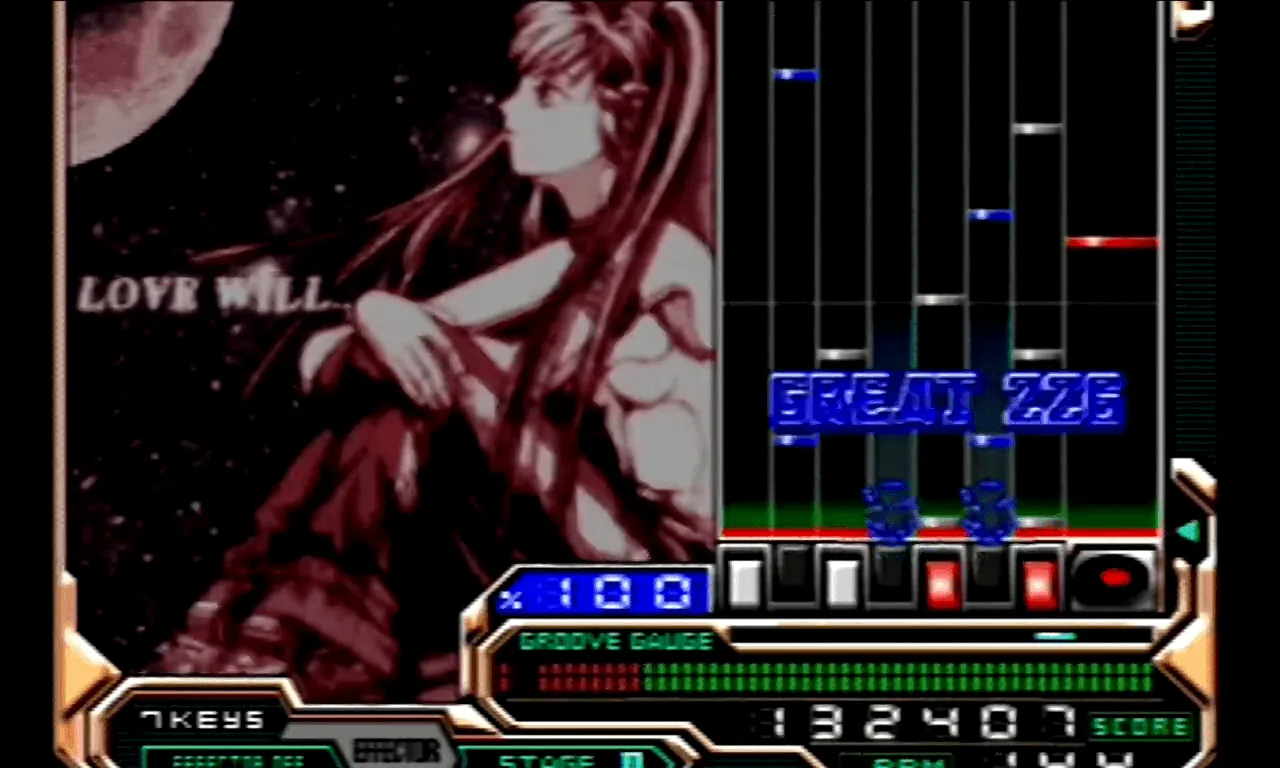 『ビートマニアIIDX 4th style』のゲーム画面