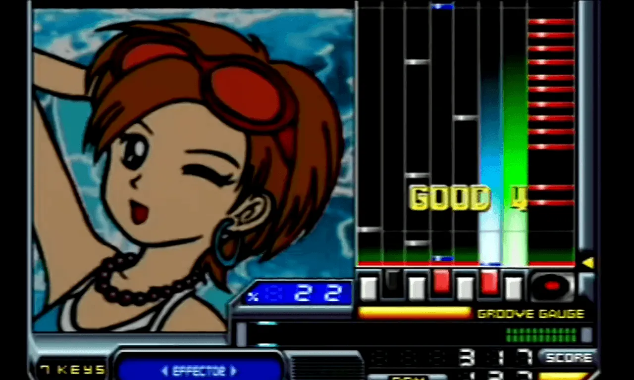 『ビートマニアIIDX 5th style』のゲーム画面