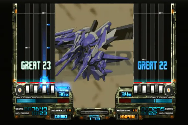 『ビートマニアIIDX15』のゲーム画面