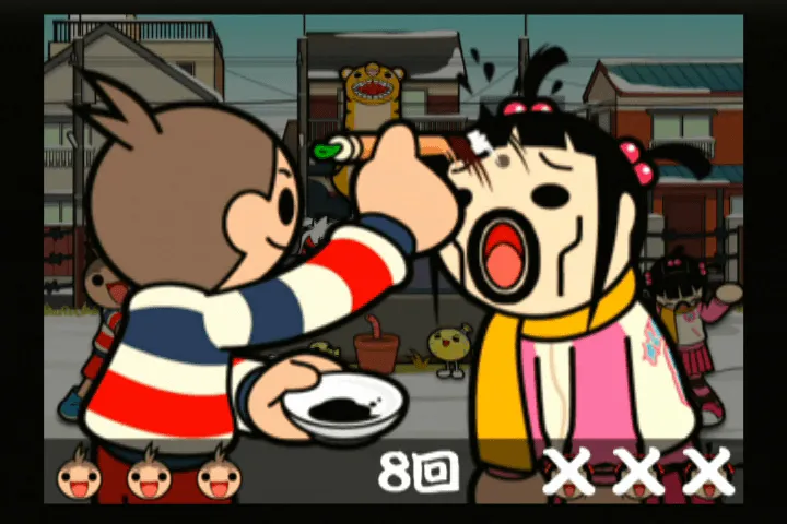 『太鼓の達人 六代目』のゲーム画面