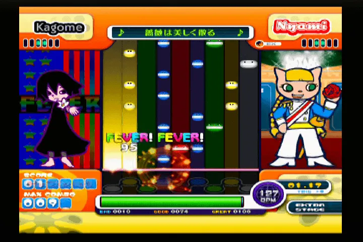 『ポップンミュージック7』のゲーム画面