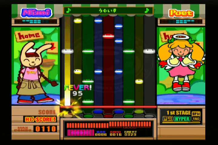 『ポップンミュージック9』のゲーム画面