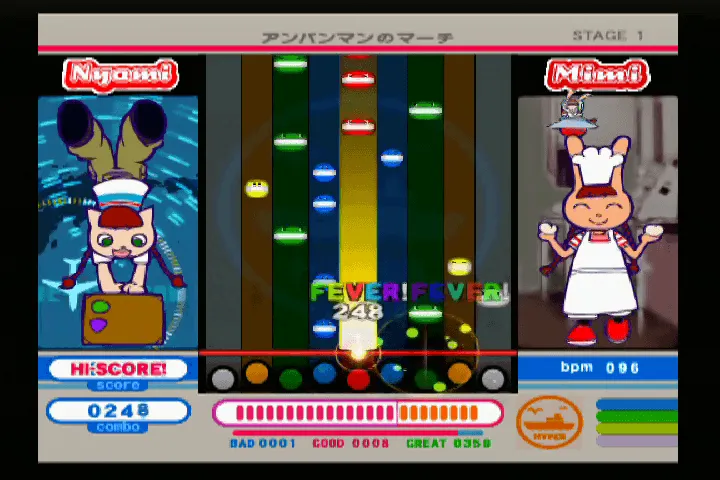 『ポップンミュージック11』のゲーム画面