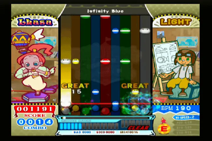 『ポップンミュージック13』のゲーム画面