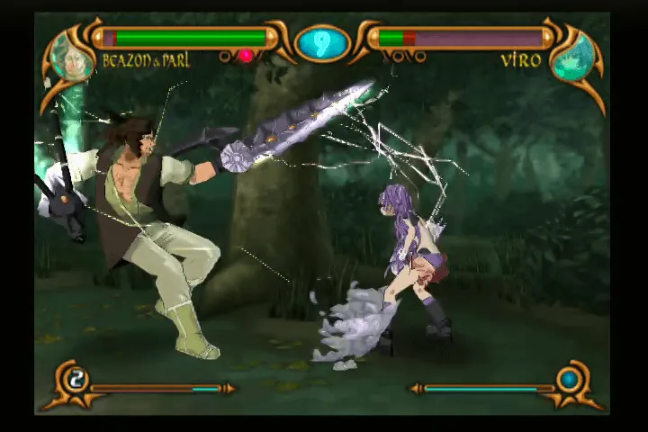 『エレメンタルジェレイド 纏え、翠風の剣』のゲーム画面