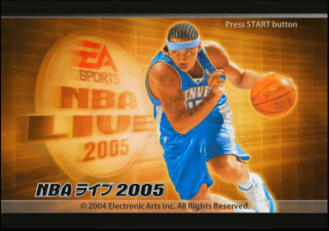 『NBAライブ2005』のゲーム画面