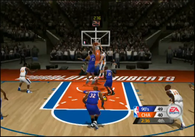 『NBAライブ2005』のゲーム画面