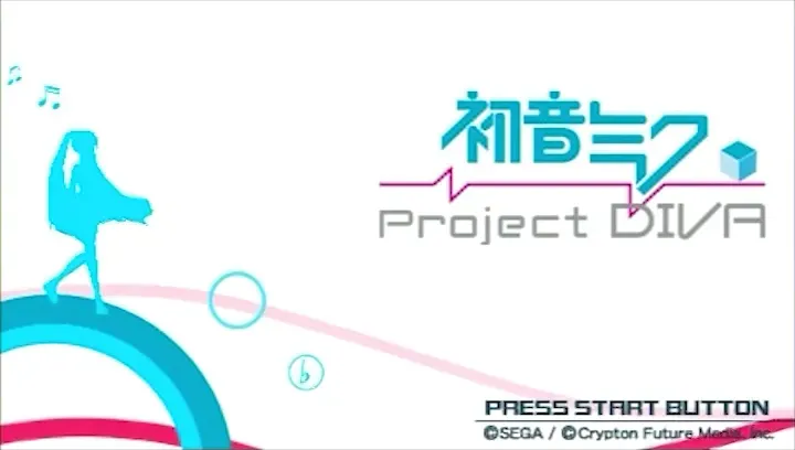 『初音ミク Project DIVA』のゲーム画面