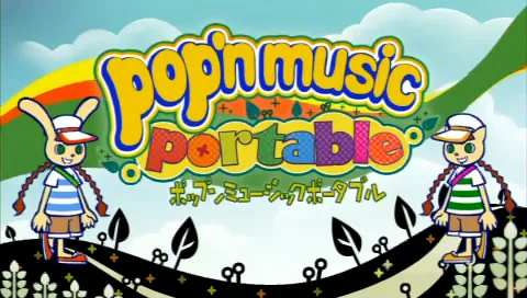 『ポップンミュージックポータブル』のゲーム画面
