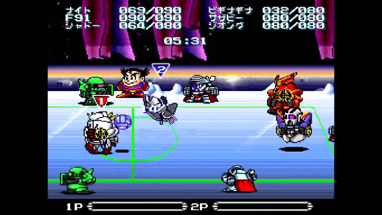 『バトルドッジボール』のゲーム画面