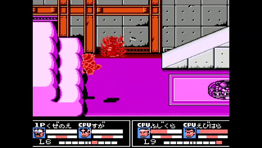 『熱血格闘伝説』のゲーム画面
