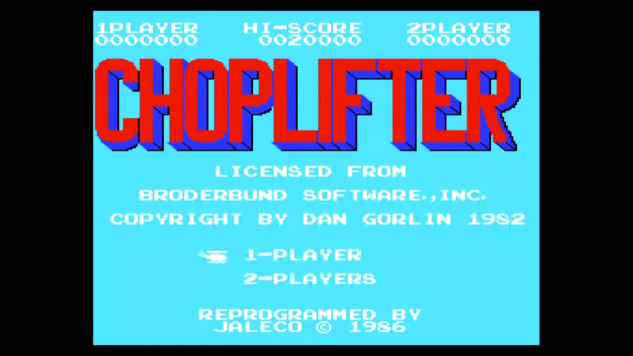 『チョップリフター』のゲーム画面