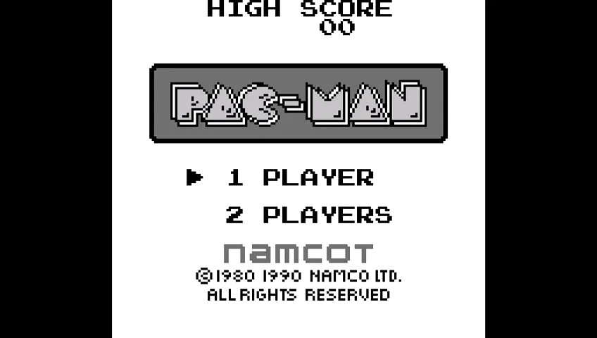 『パックマン』のゲーム画面