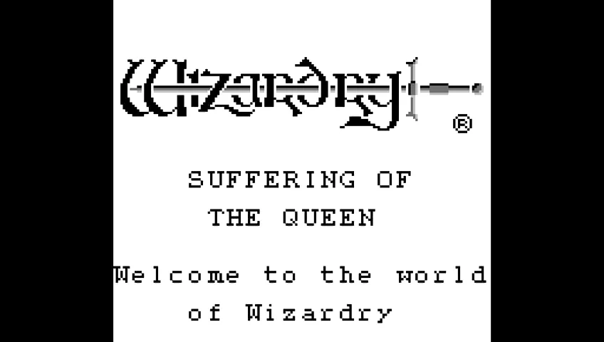 『ウィザードリィ外伝I 女王の受難』のゲーム画面
