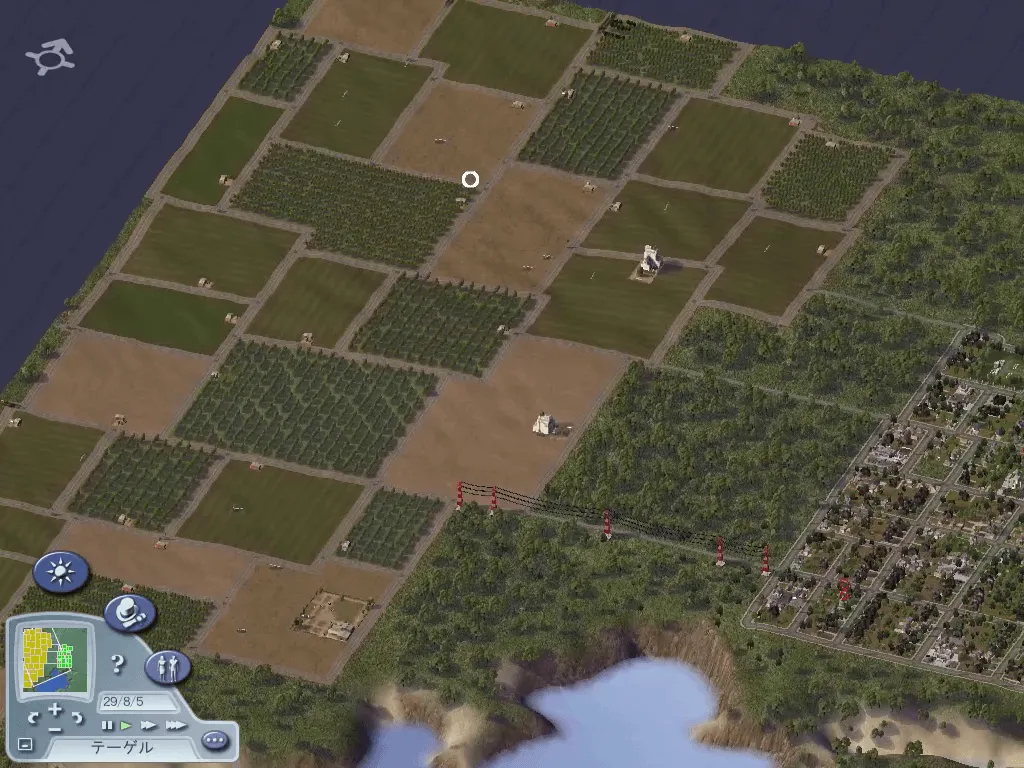 『シムシティ4』のゲーム画面