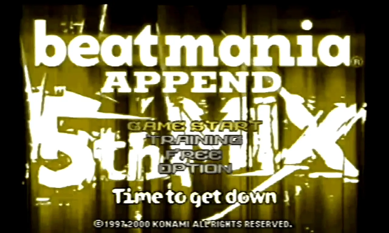 『ビートマニア APPEND 5thMIX ～Time to get down～』のゲーム画面