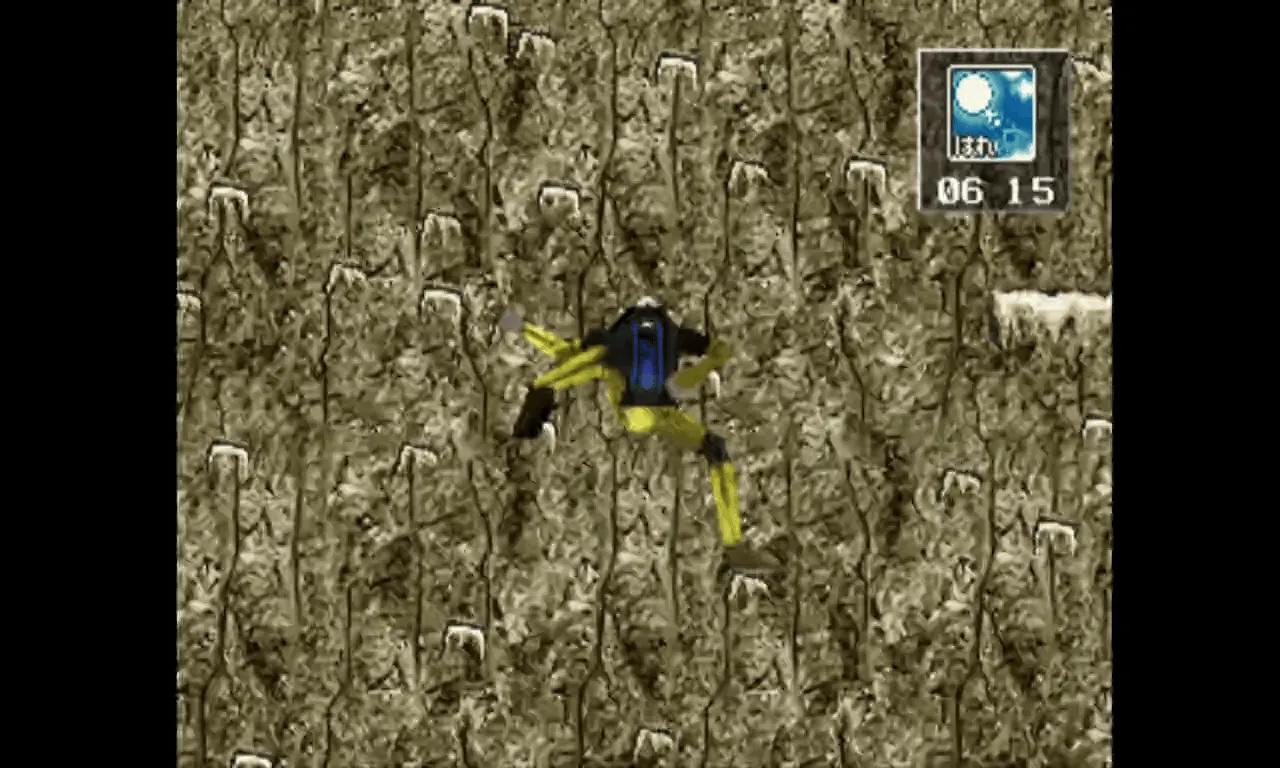 『ロッククライミング 未踏峰への挑戦 アルプス編』のゲーム画面