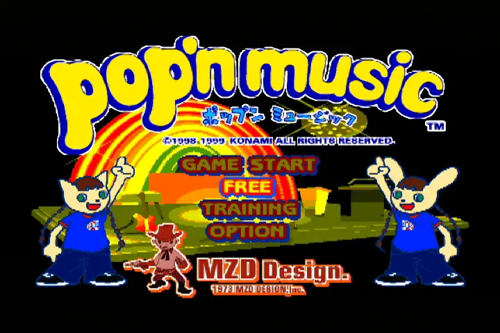 『ポップンミュージック』のゲーム画面