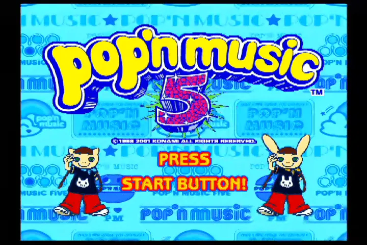 『ポップンミュージック5』のゲーム画面