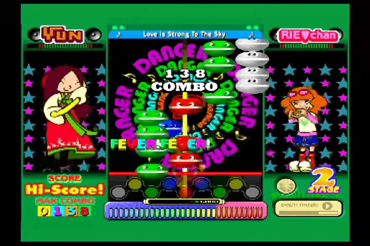 『ポップンミュージック6』のゲーム画面
