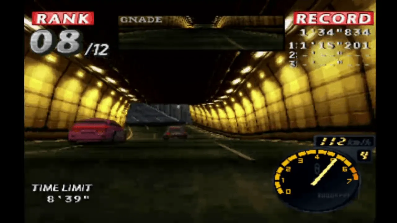 『レイジレーサー』のゲーム画面