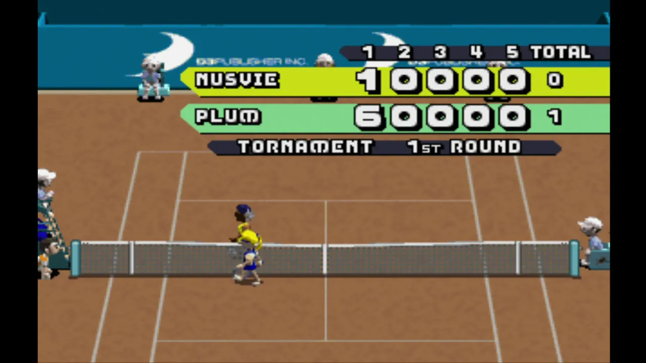『THE テニス』のゲーム画面