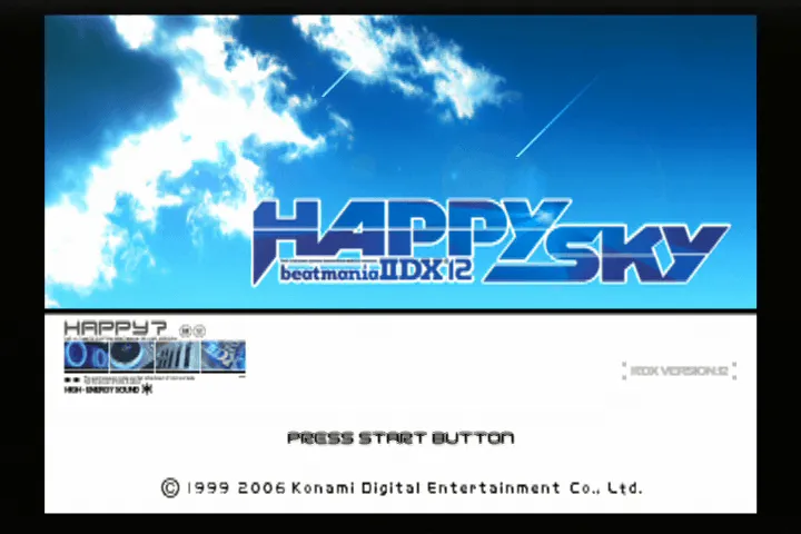 『ビートマニアIIDX12 HAPPYSKY』のゲーム画面