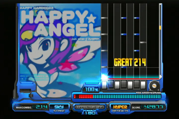 『ビートマニアIIDX12 HAPPYSKY』のゲーム画面
