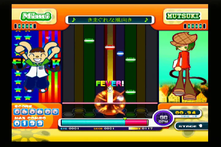 『ポップンミュージック7』のゲーム画面