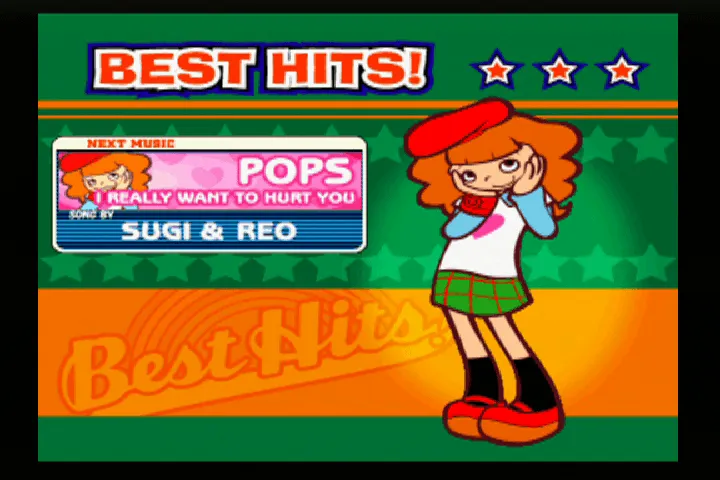 『ポップンミュージック ベストヒッツ！』のゲーム画面