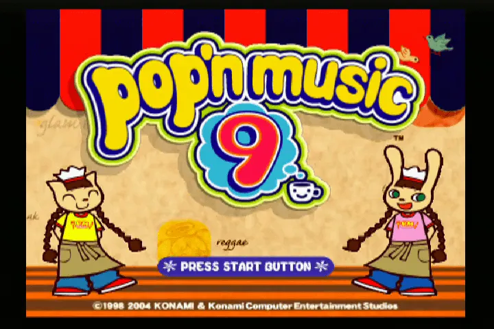 『ポップンミュージック9』のゲーム画面